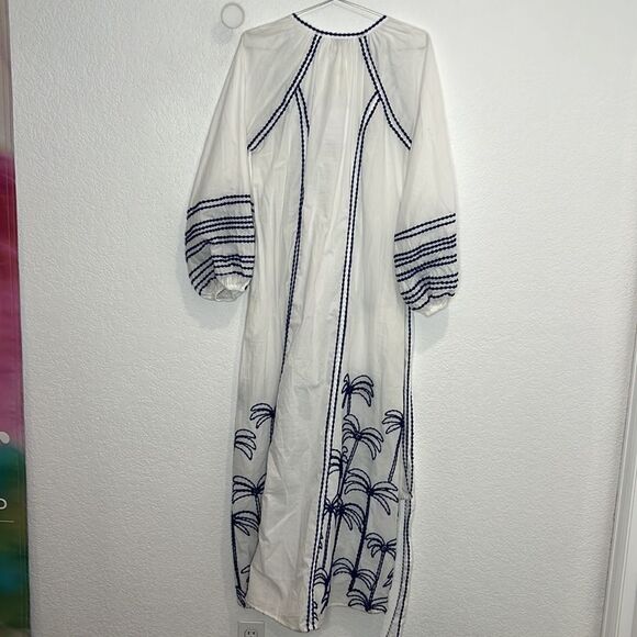 NWT LACE THE LABEL EMBROIDERED PEASANT DRESS Anthropologie Medium - Picture 8 of 16